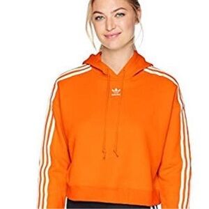 ADIDAS Original Cropped Hoodie - Orange